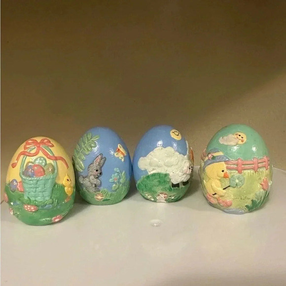 Wee Crafts Easter Egg Scenes - hand painted - Picture 1 of 4